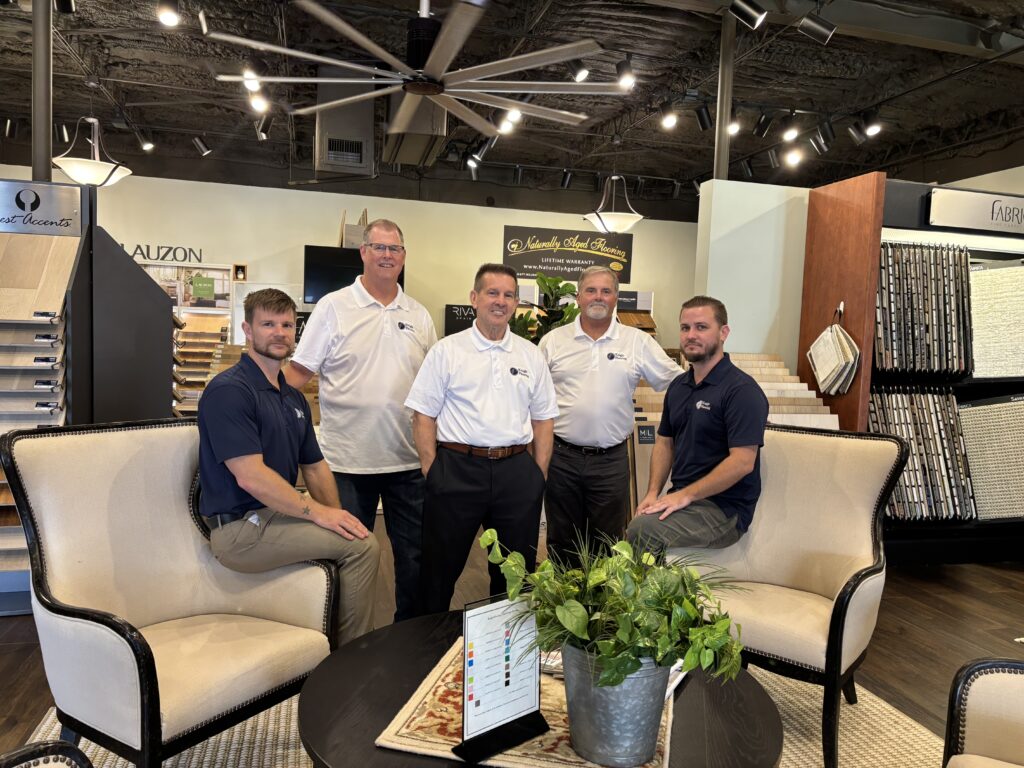 From left to right Michael Knight, John Radcliffe, Charles Knight, Rick Astle and Joshua Knight